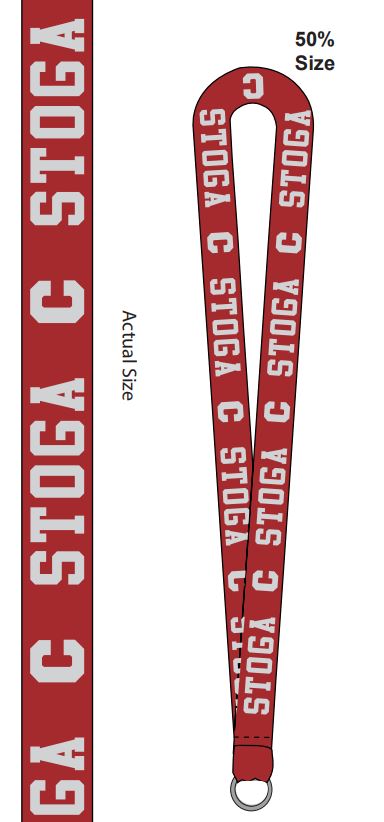 Conestoga Red Lanyard